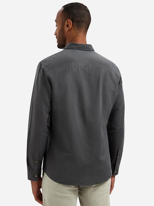 No Excess Shirt Mix Laine Dark Steel