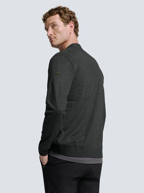 No Excess-Strickjacke Antraciet Model / Achterkant