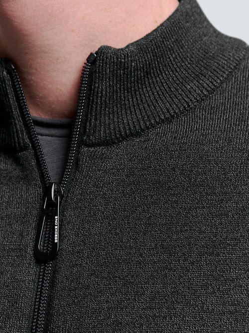 No Excess-Strickjacke Antraciet Model / Detail