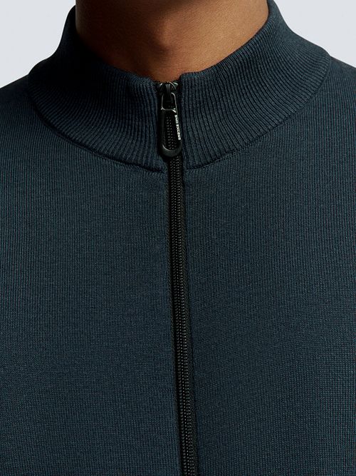 No Excess-Strickjacke Navy Model / Detail