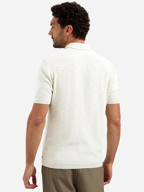 No Excess Strikket Slub Poloshirt Kit Model / Achterkant