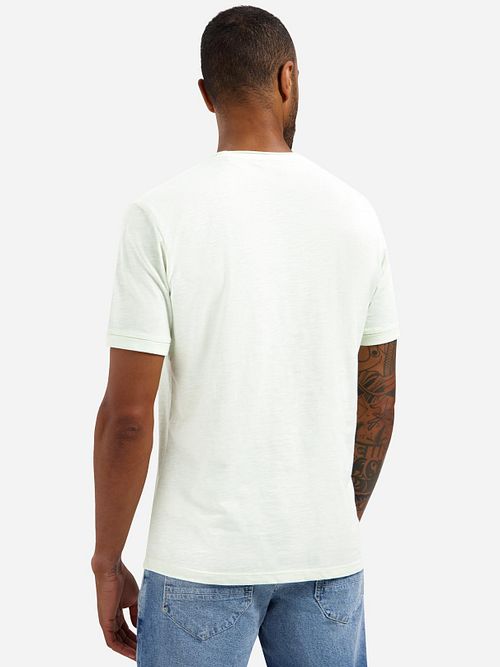 No Excess T-Shirt Slub Light Green Model / Achterkant