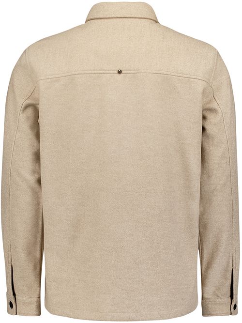 No Excess Überhemd Melange Beige Product / Achterkant