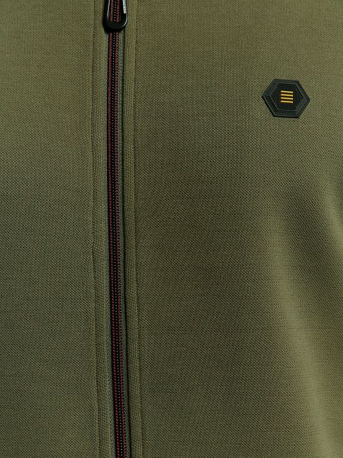 No Excess Vest Olijfgroen Model / Detail