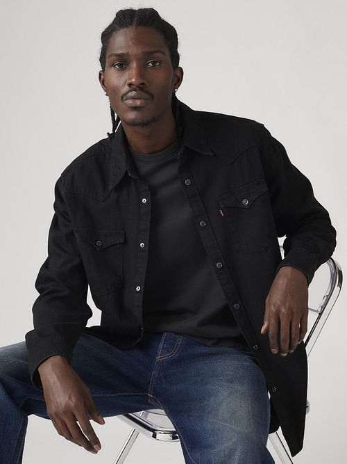 Chemise Levi's Barstow noire Model / Voorkant