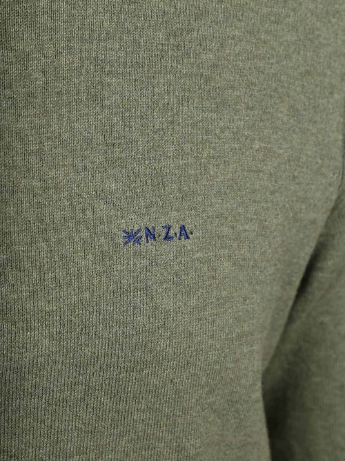 NZA Akar Maglione Mezza Zip Army Product / Detail