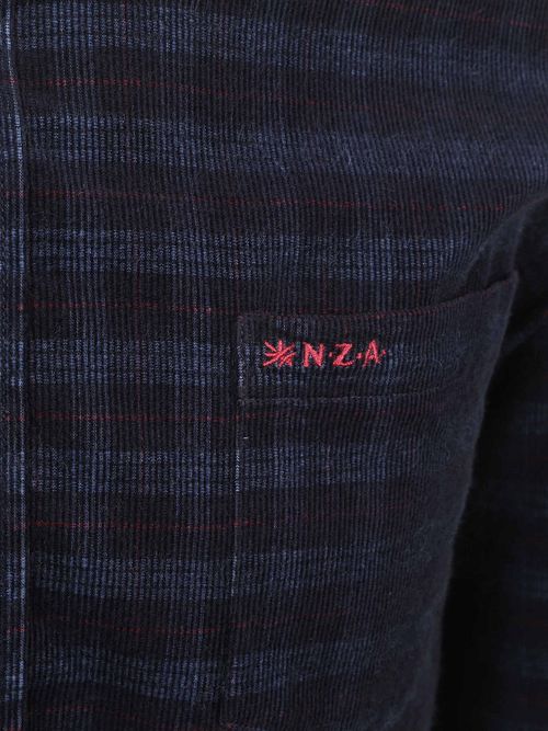 NZA Chemise Kauri Velours Côtelé Marine à Carreaux Product / Detail