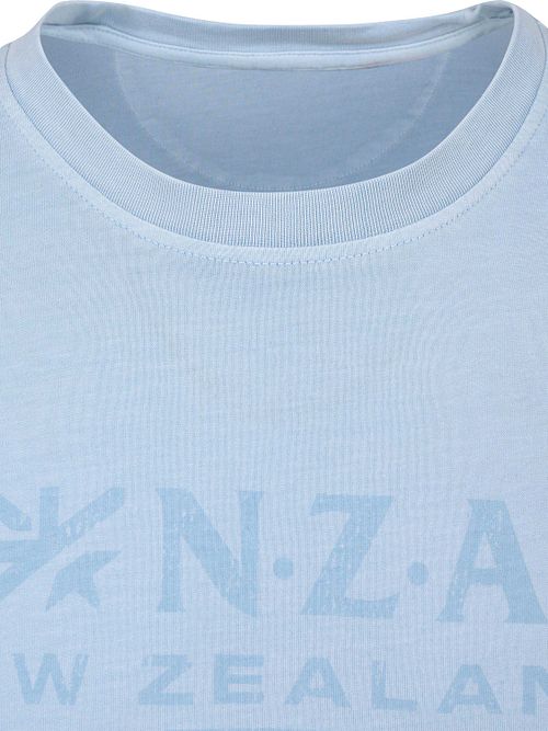 NZA Faded Logo T-Shirt Sky Blue Product / Detail
