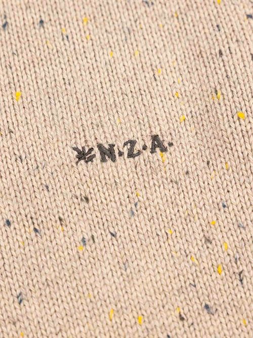 NZA Genser Mocker Conor Melange Varm Beige Product / Detail