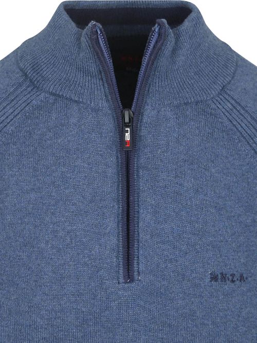 NZA Half Zip Tröja Clive Blå Product / Detail