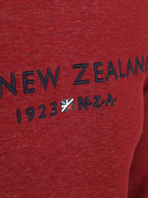 NZA Hettegenser Diamond Logo Interlock Melange Kirsebærrød Product / Detail