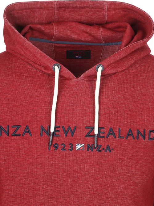NZA Hoodie Diamond Logo Interlock Melange Cherry Red Product / Detail