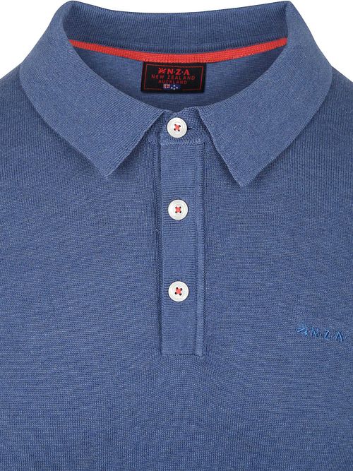 NZA Longsleeve Strick Polo Blau Product / Detail