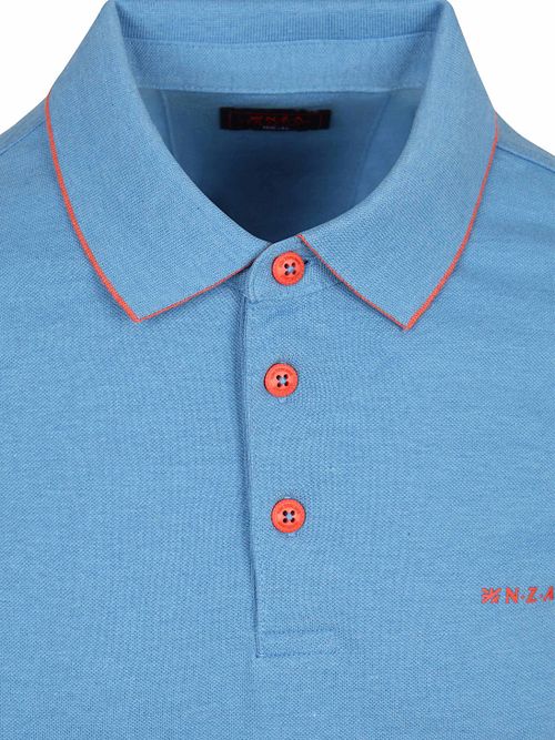 NZA Polo Henley Piqué Sailing Blå Product / Detail