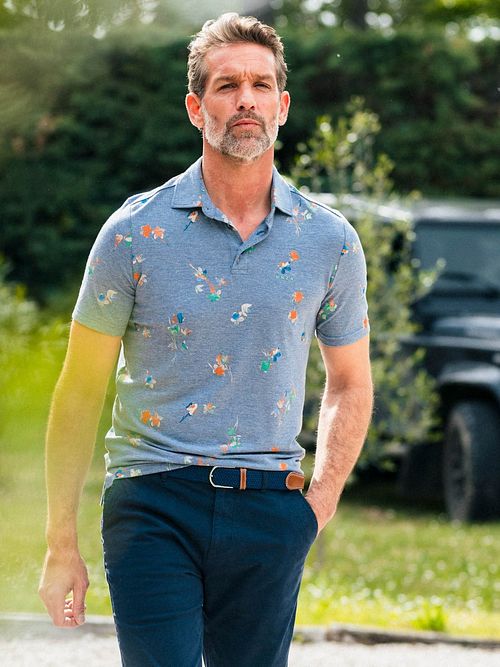 NZA Polo Russell Dusk Navy Model / Sfeerbeeld