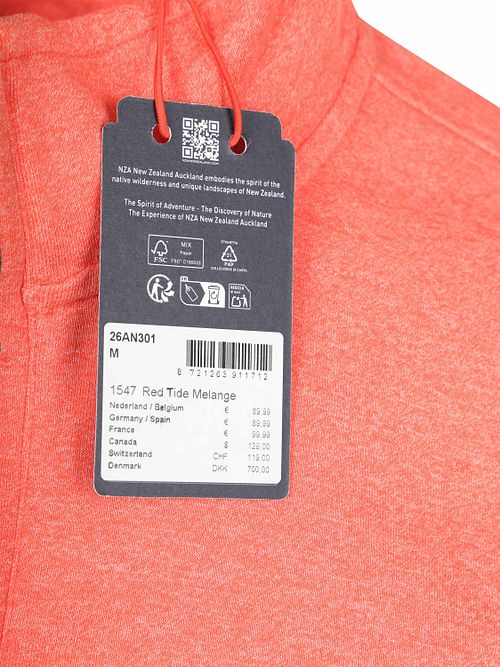 NZA Pull Demi-Zip Mokau Orange Product / Detail