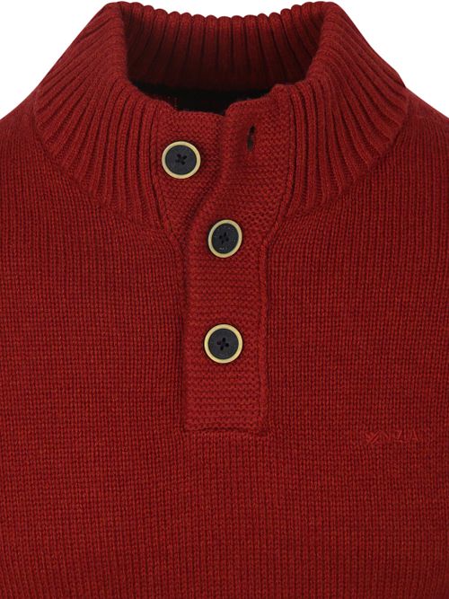 NZA Pullover Mocker Adan Cherry Red Product / Detail