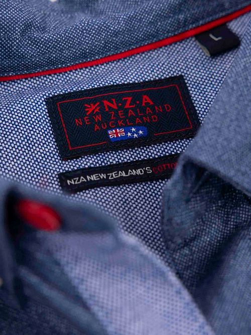 NZA Shirt James Oban Poplin Blau Product / Detail