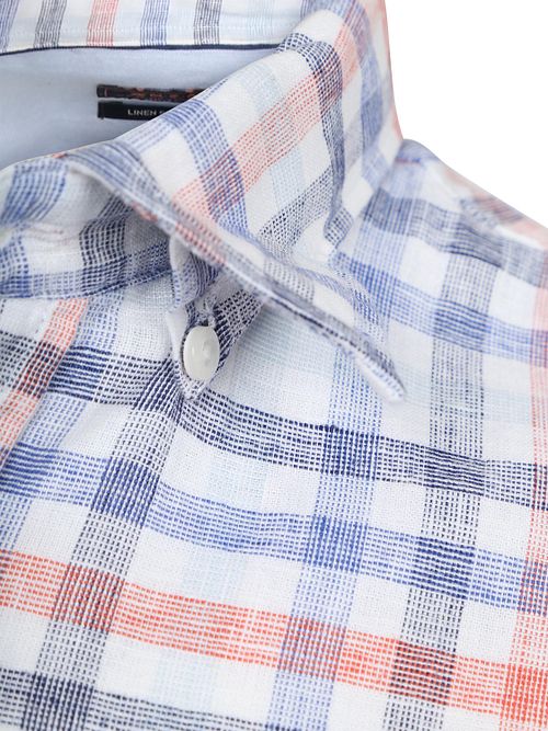 NZA Shirt Picton Linen Blend Checks Multicolour