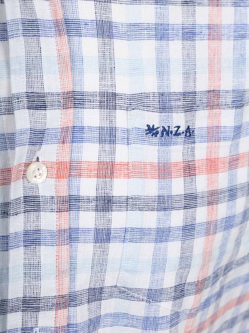 NZA Shirt Picton Linen Blend Multicolour A Carreaux Product / Detail