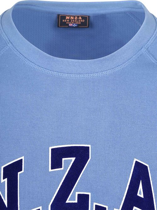 NZA Sweater French Rib Logo Blå Product / Detail