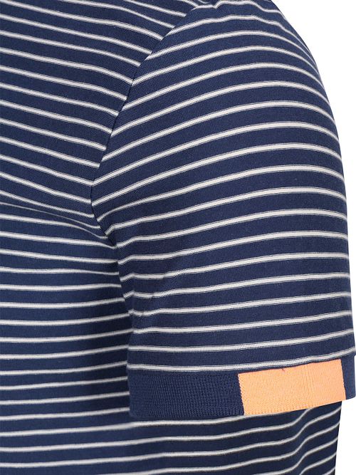 NZA T-shirt Jersey Stripe Navy Sky Product / Detail