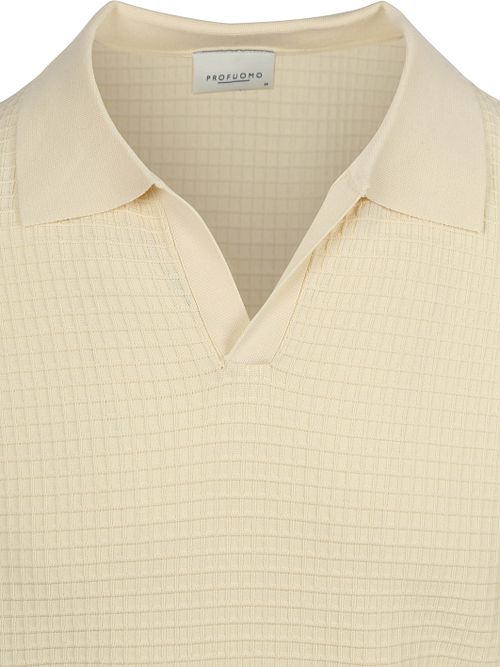 Profuomo Polo Riva Structure Ecru Product / Detail