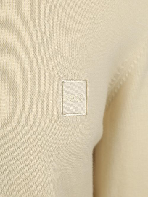 BOSS Kanobix Half Zip Sweater Ecru Product / Detail