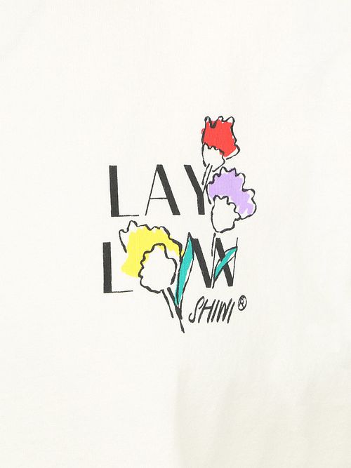 Shiwi T-shirt Finn Skissade Blommor Off White Product / Detail