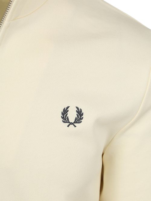 Fred Perry Half Zip Trøje I Elfenben 46A