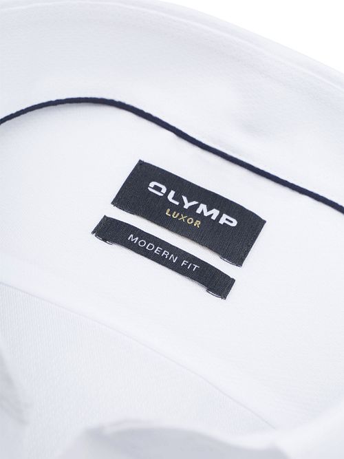 OLYMP Luxor Camicia Diamond Twill Bianca Product / Detail