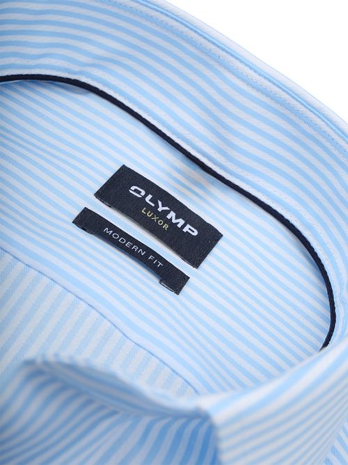 Olymp Luxor Camicia Elegante A Righe Blu Product / Detail
