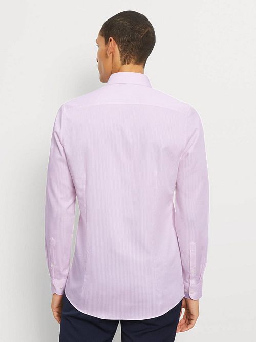 OLYMP Level 5 Camicia Elegante Righe Pink Model / Achterkant