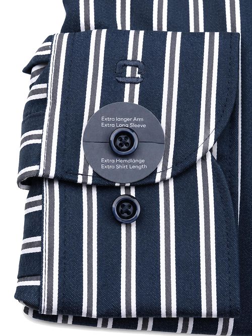 Olymp Luxor Hem Ekstra lang moue Strepe Sunshade Navy