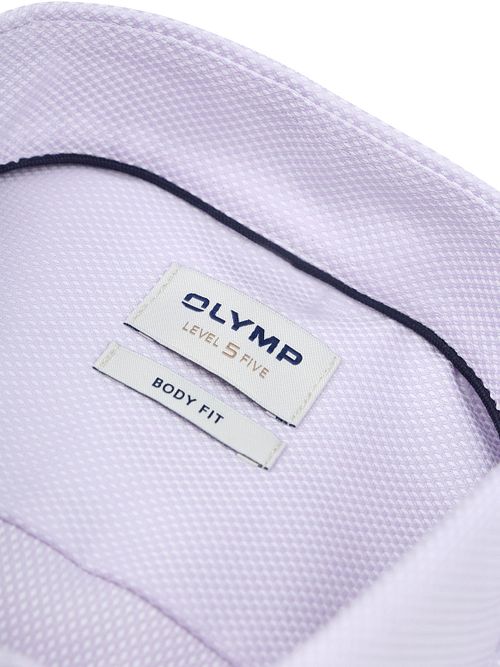 OLYMP Level 5 Camicia Elegante Dobby Roze Product / Detail