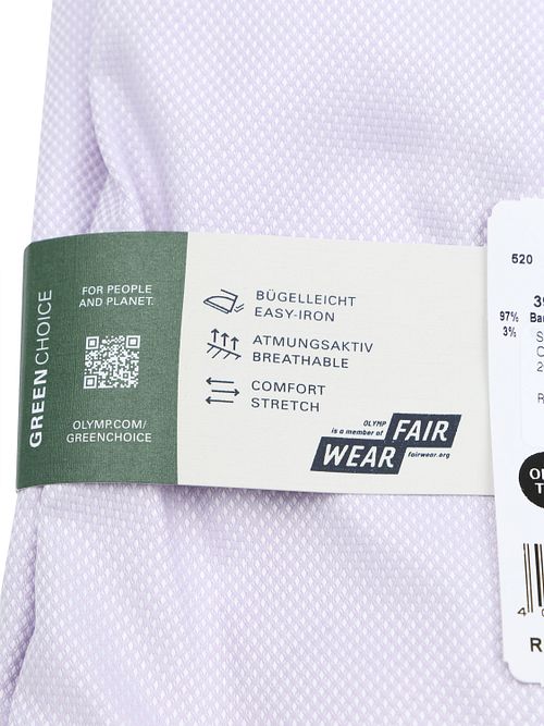 OLYMP Level 5 Camicia Elegante Dobby Roze Product / Detail