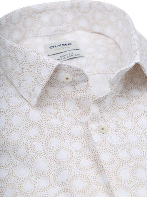 OLYMP Level 5 Camicia Stampa Beige Product / Detail