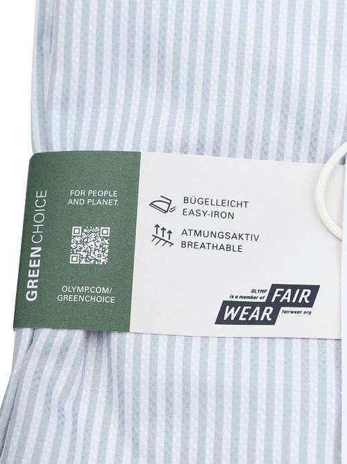 OLYMP Level 5 Luxury Stripe Camisa Elegante Azul Claro Product / Detail