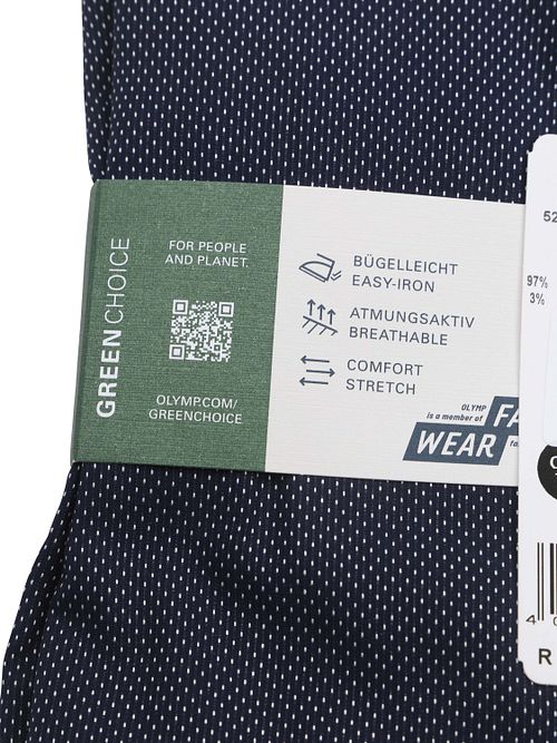 OLYMP Level 5 Skjorta Pinpoint Navy Product / Detail