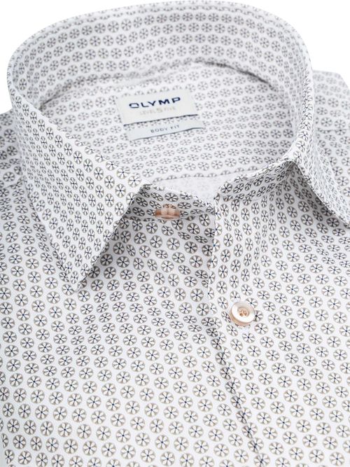 OLYMP Level 5 Skjorta Print Beige Product / Detail