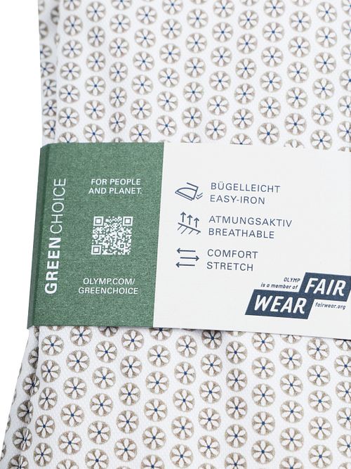 OLYMP Level 5 Skjorta Print Beige Product / Detail