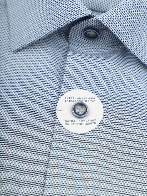 OLYMP Level Five Hemd Structure Blau Extra Lange Ärmel Product / Detail