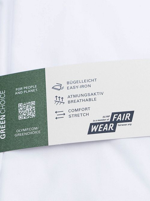 OLYMP Level Five Smoking Skjorte Body-Fit Hvid Verpakking