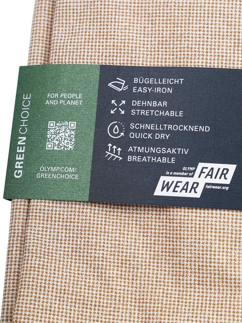 OLYMP Luxor Hemd Pied De Poule Braun Product / Detail