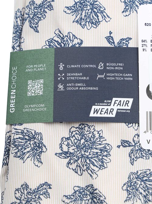 Olymp Luxor Shirt Print Blue Product / Detail