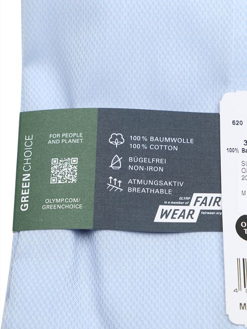 Olymp Luxor Skjorte Diamond Twill Lyseblå Product / Detail