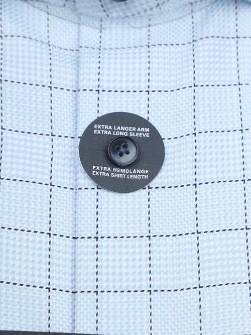 OLYMP Luxor Skjorte Ekstra Lang Arm Multisjekk Blå Product / Detail