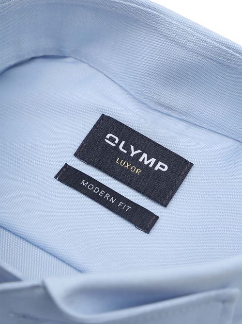 Olymp Luxor Skjorte Kontrastknapper Lyseblå Product / Detail