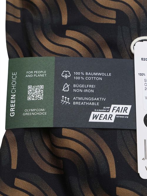 Olymp Luxor Skjorte Tryk Brun Product / Detail