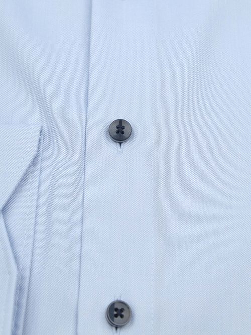 Olymp Luxor Overhemd Contrast Button Lichtblauw Product / Detail